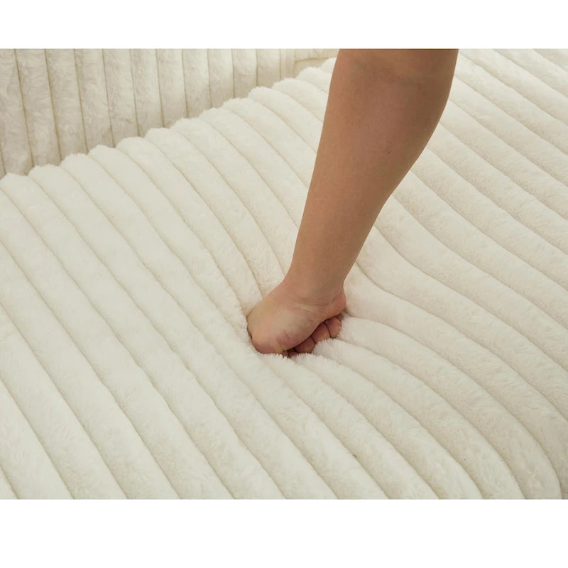47.8  Chaise longue rembourrée surdimensionnée avec oreillers