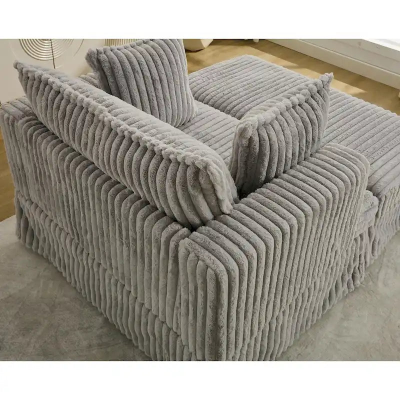 47.8  Chaise longue rembourrée surdimensionnée avec oreillers