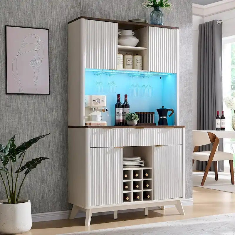 Comptoir de bar à café moderne en bois