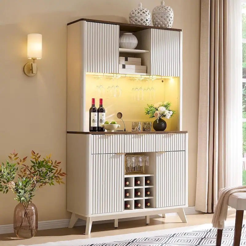 Comptoir de bar à café moderne en bois
