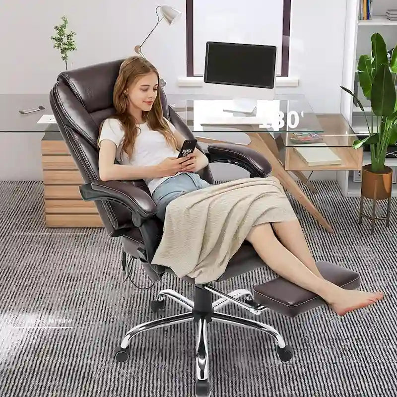 Fauteuil de bureau de direction ergonomique et chauffant