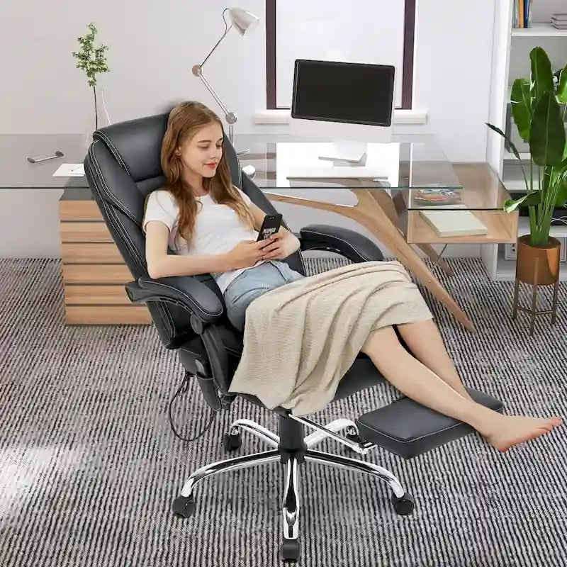 Fauteuil de bureau de direction ergonomique et chauffant