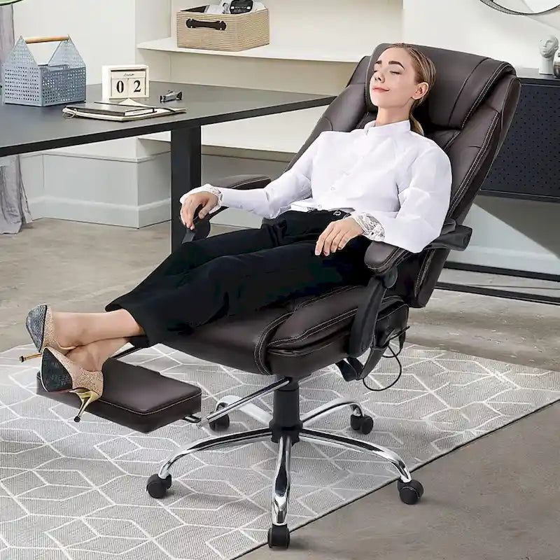 Fauteuil de bureau de direction ergonomique et chauffant