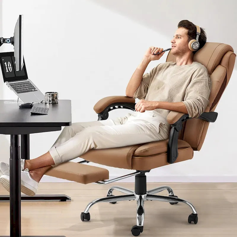 Fauteuil de bureau de direction ergonomique et chauffant