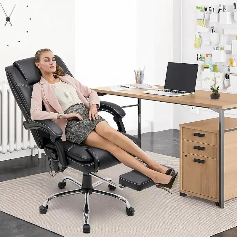 Fauteuil de bureau de direction ergonomique et chauffant