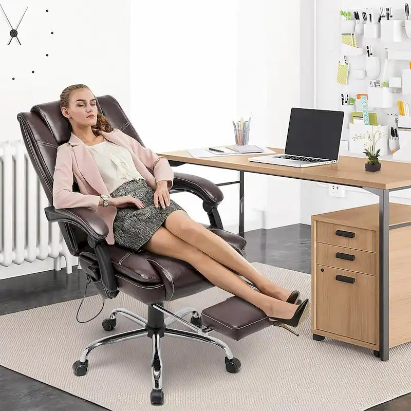 Fauteuil de bureau de direction ergonomique et chauffant