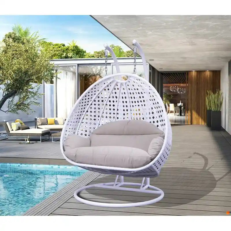 Chaise suspendue double avec support