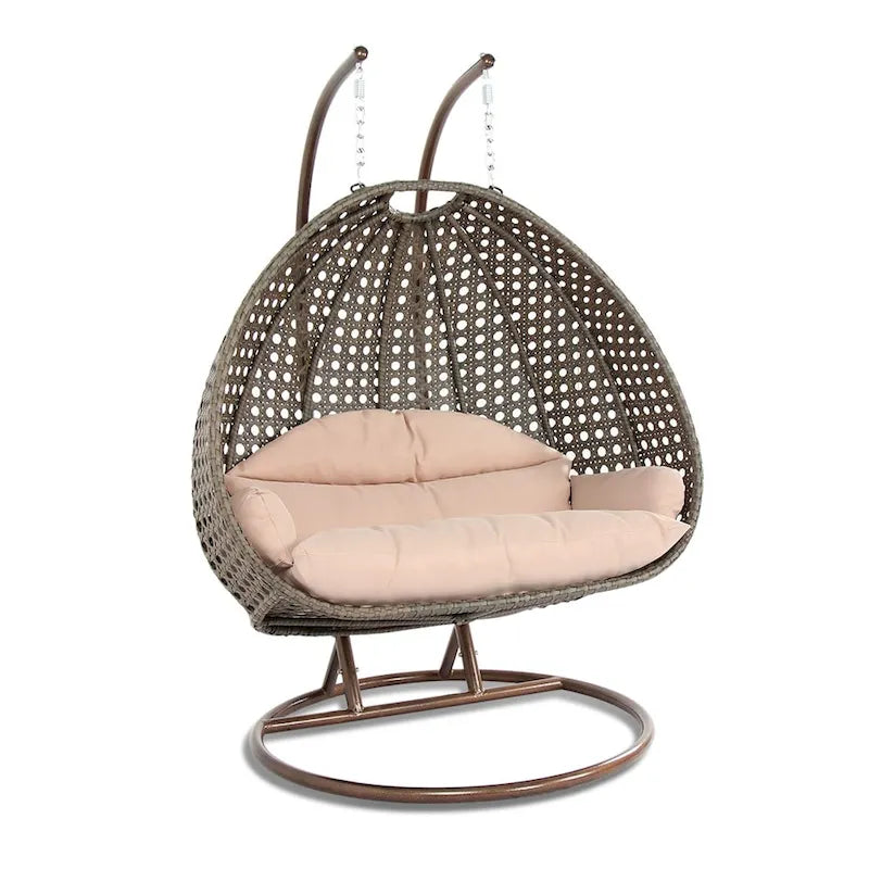 Chaise suspendue double avec support