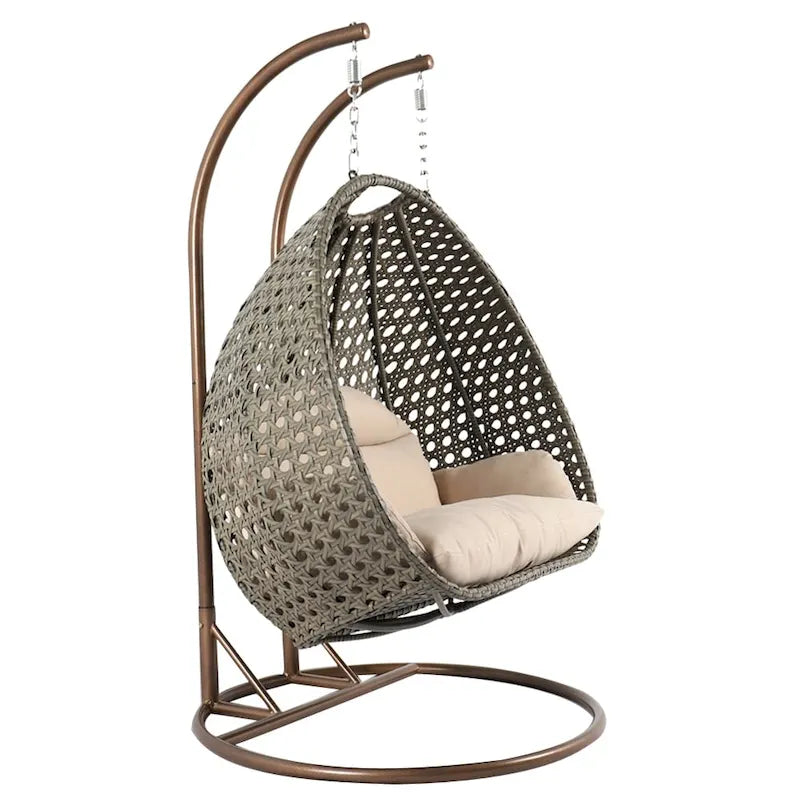 Chaise suspendue double avec support
