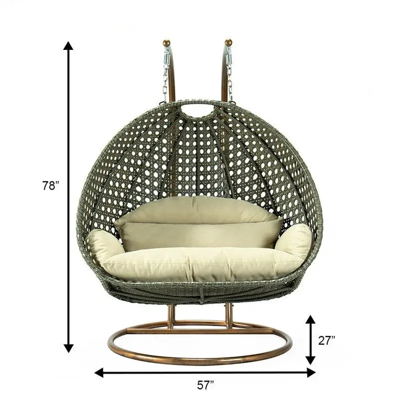 Chaise suspendue double avec support