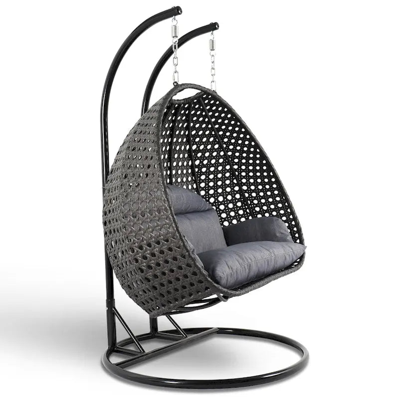 Chaise suspendue double avec support