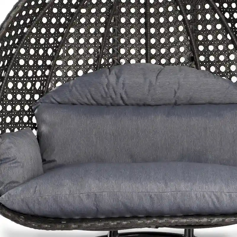 Chaise suspendue double avec support