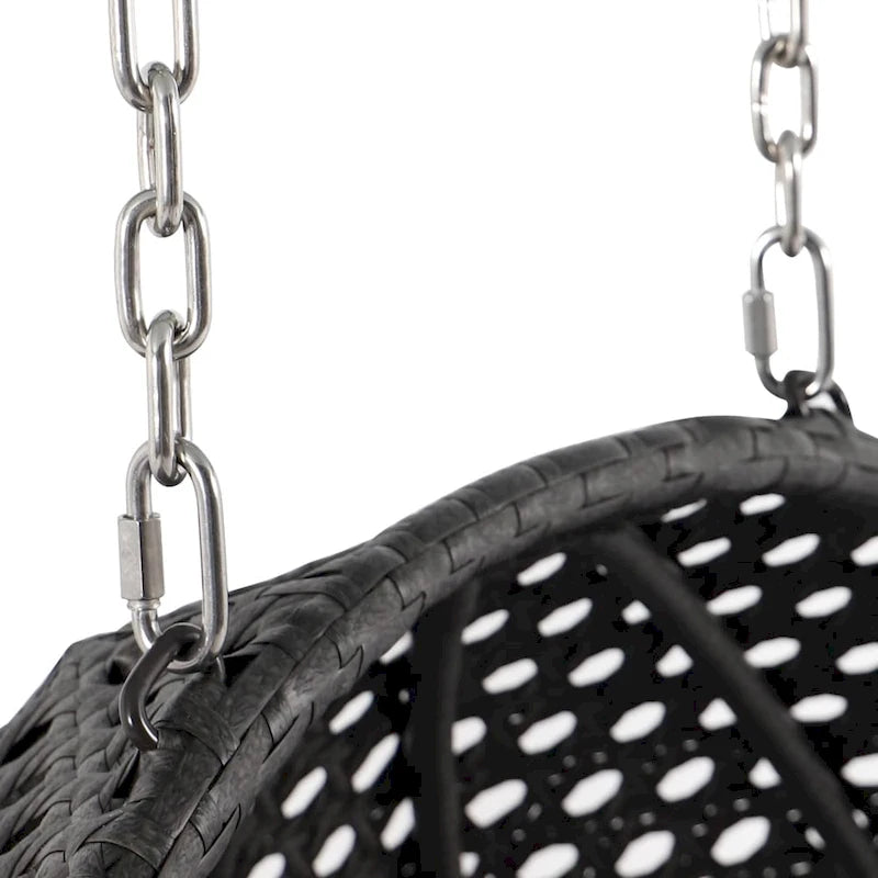 Chaise suspendue double avec support