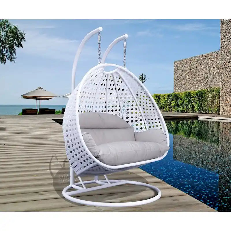 Chaise suspendue double avec support