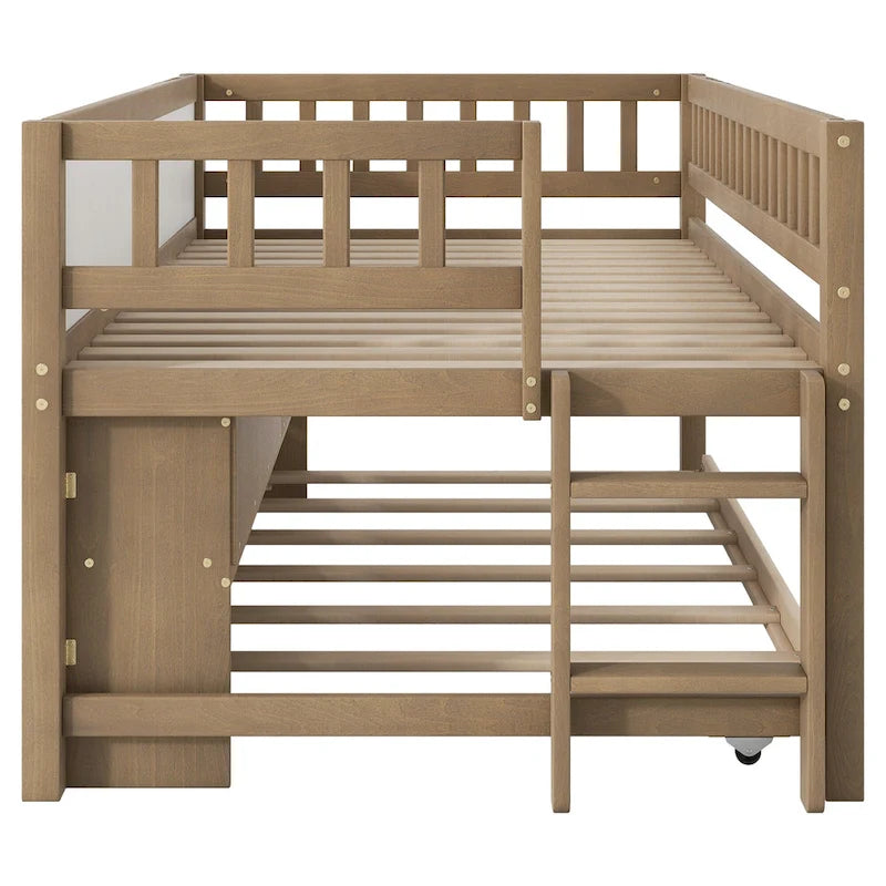 Lit simple bas avec sommier gigogne