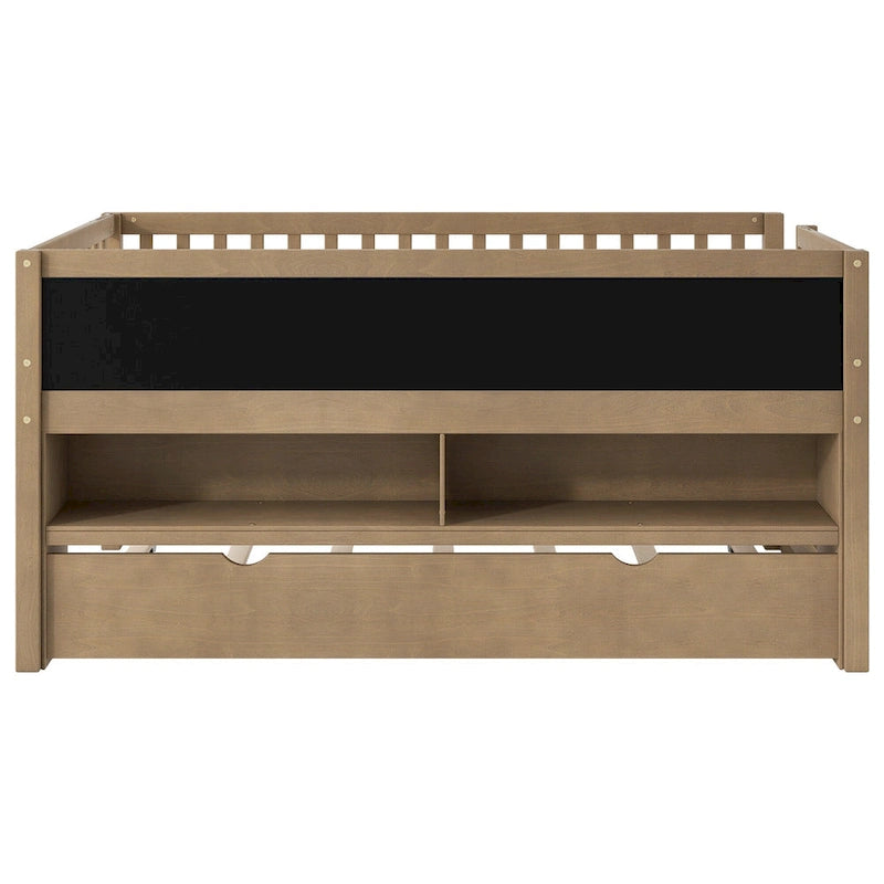 Lit simple bas avec sommier gigogne