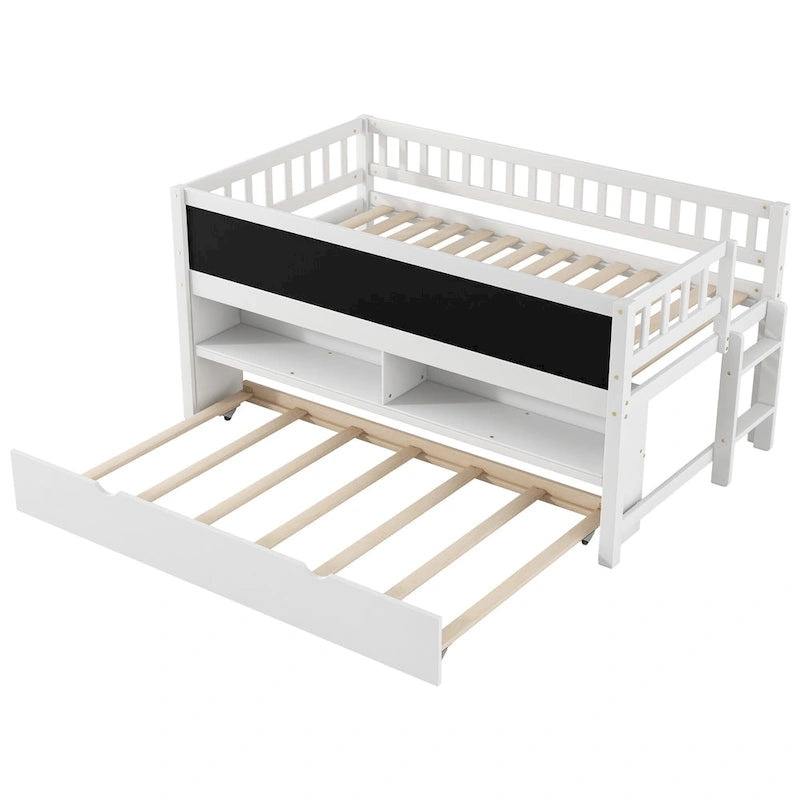 Lit simple bas avec sommier gigogne