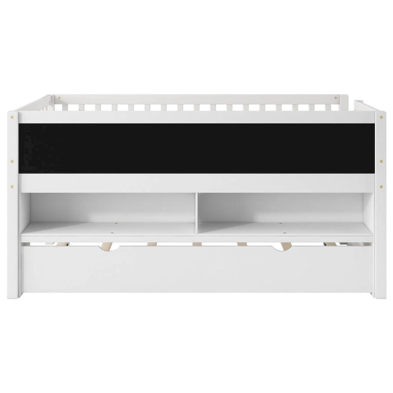 Lit simple bas avec sommier gigogne