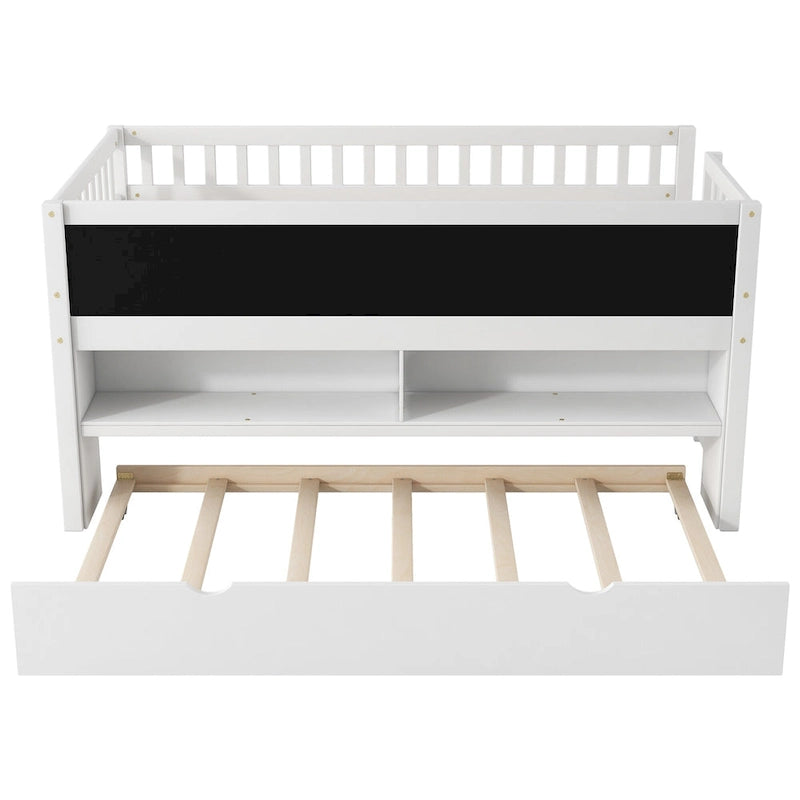 Lit simple bas avec sommier gigogne