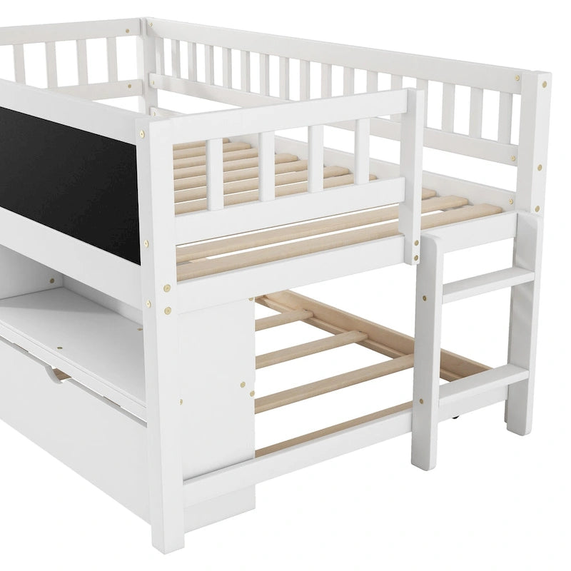 Lit simple bas avec sommier gigogne