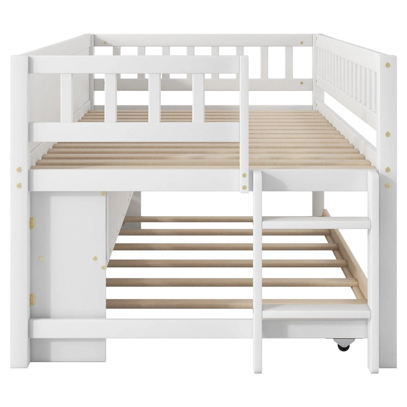 Lit simple bas avec sommier gigogne