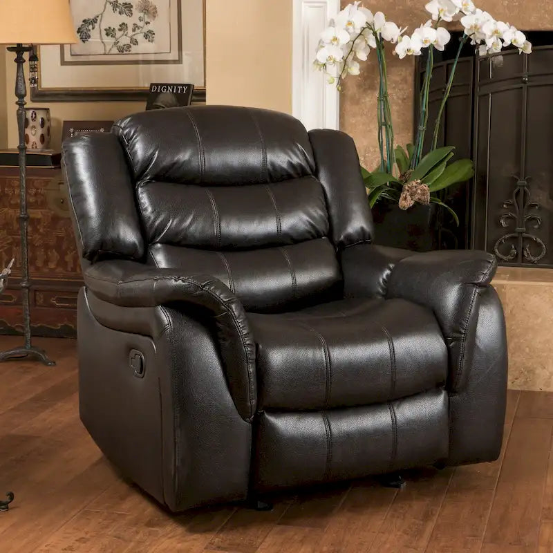 Fauteuil de relaxation coulissant en cuir PU