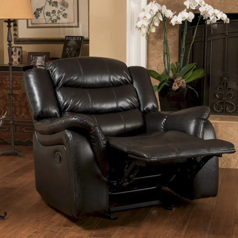 Fauteuil de relaxation coulissant en cuir PU
