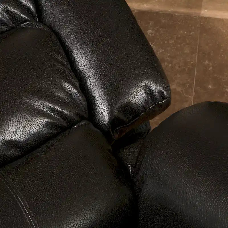 Fauteuil de relaxation coulissant en cuir PU
