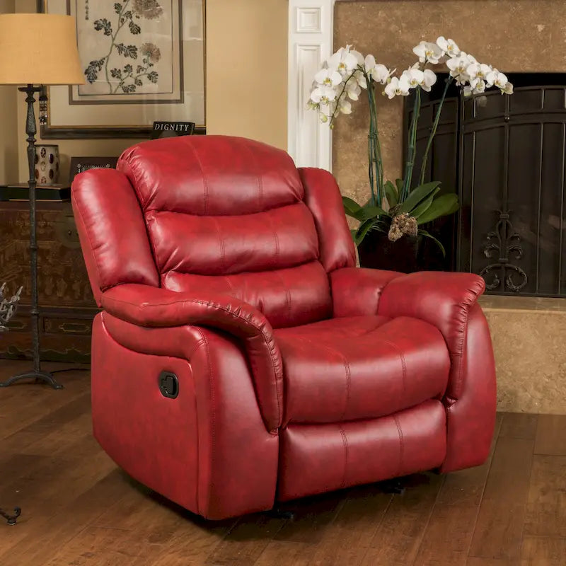 Fauteuil de relaxation coulissant en cuir PU