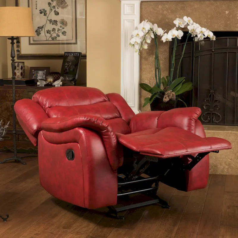 Fauteuil de relaxation coulissant en cuir PU