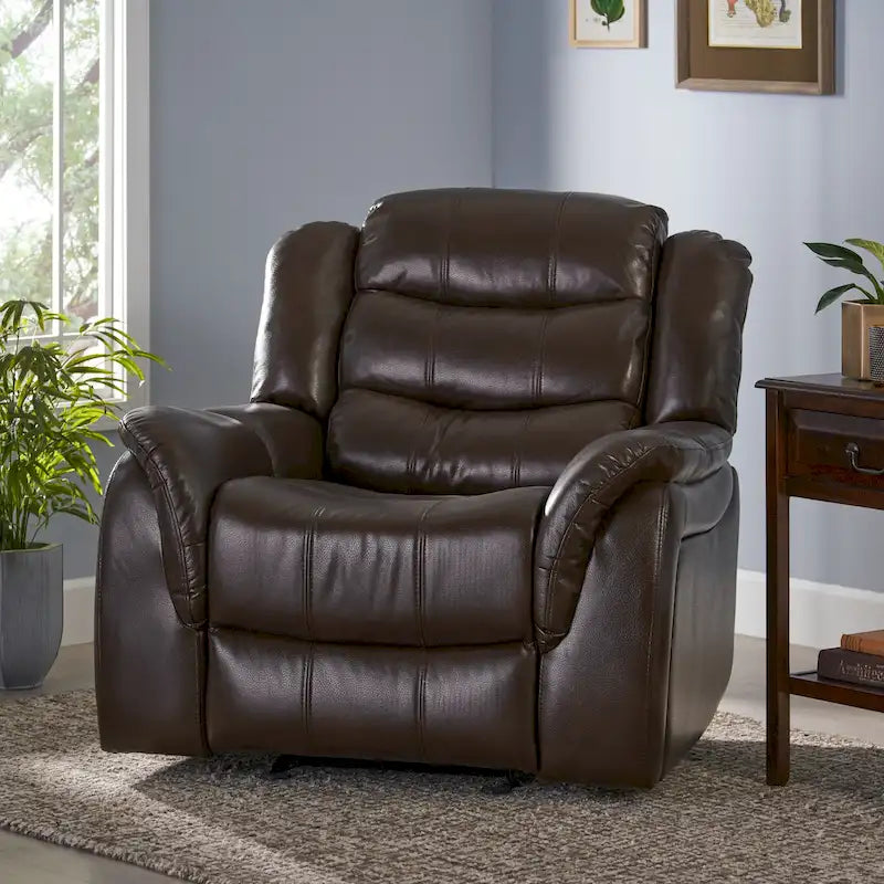 Fauteuil de relaxation coulissant en cuir PU