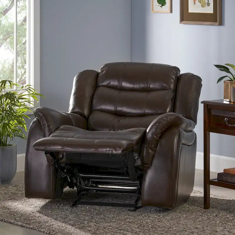 Fauteuil de relaxation coulissant en cuir PU