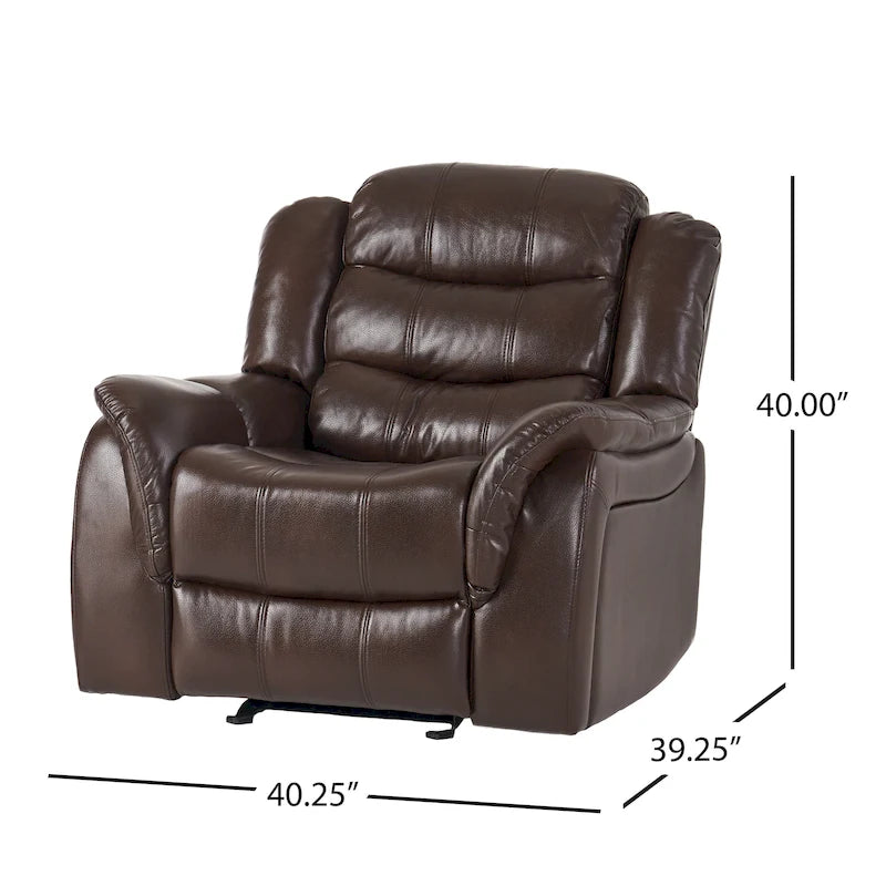 Fauteuil de relaxation coulissant en cuir PU