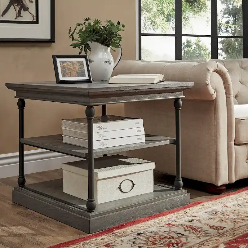 Table d'appoint de rangement décorative