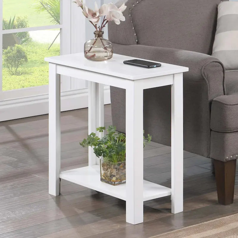 Table d'appoint avec étagères