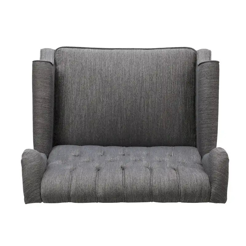 Fauteuil inclinable en tissu à dossier haut, touffeté, très grand format