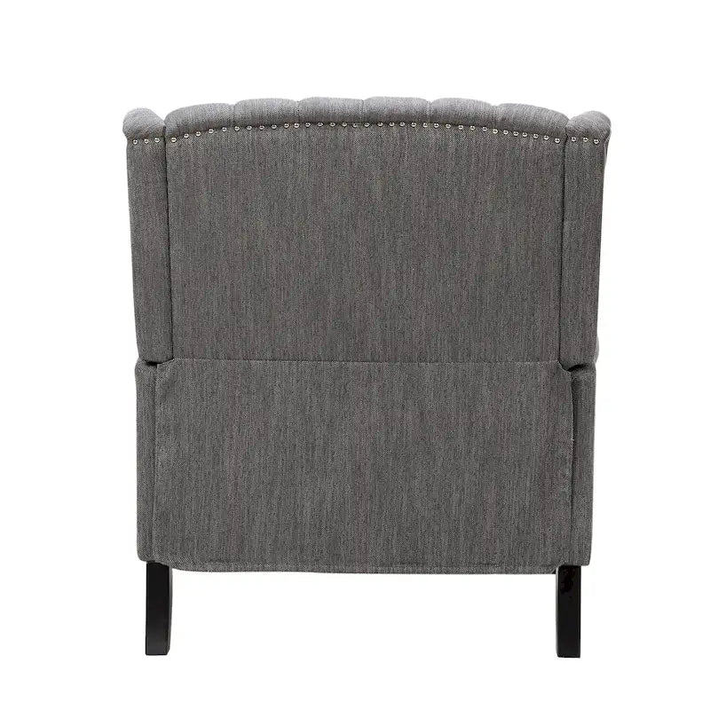 Fauteuil inclinable en tissu à dossier haut, touffeté, très grand format