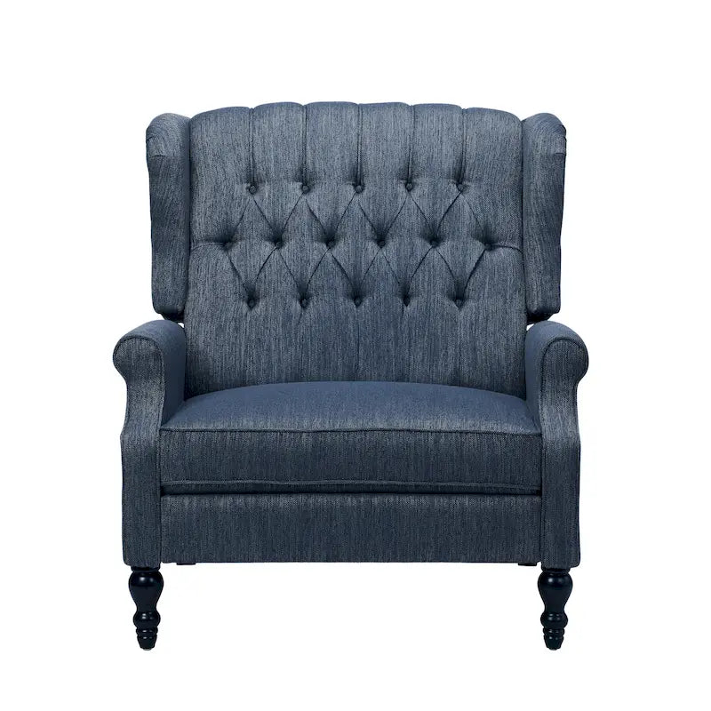 Fauteuil inclinable en tissu à dossier haut, touffeté, très grand format