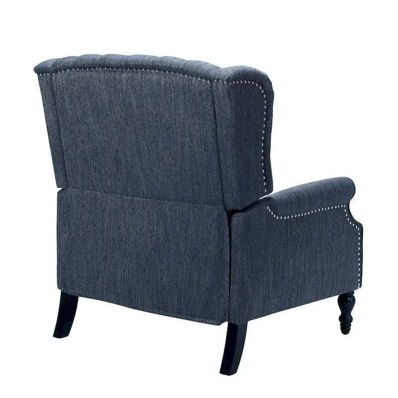 Fauteuil inclinable en tissu à dossier haut, touffeté, très grand format