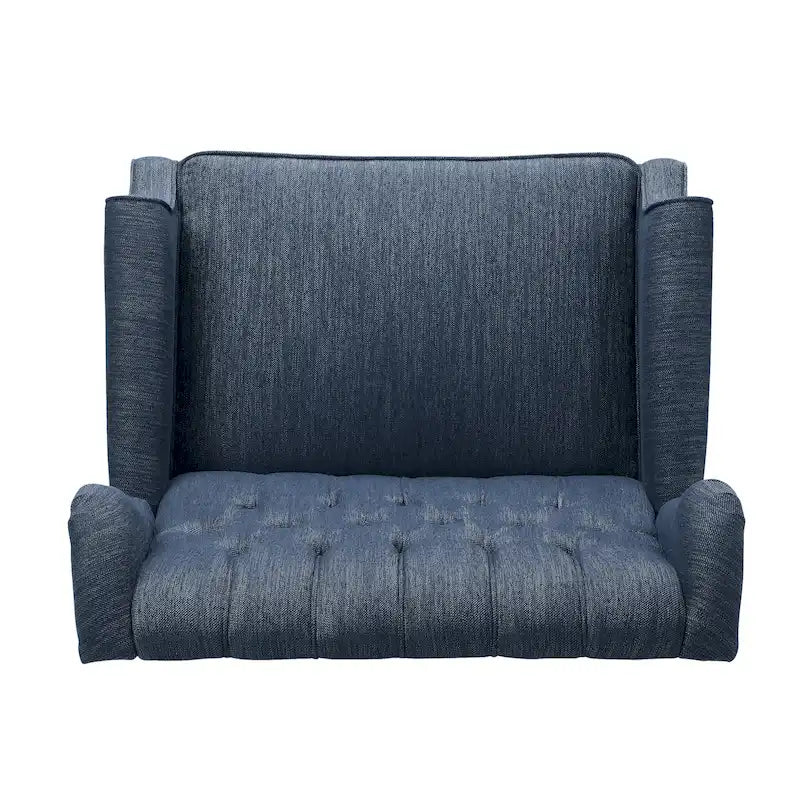 Fauteuil inclinable en tissu à dossier haut, touffeté, très grand format