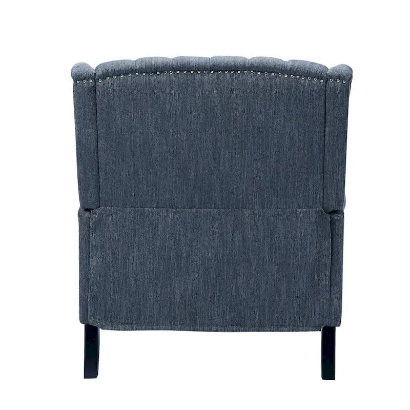 Fauteuil inclinable en tissu à dossier haut, touffeté, très grand format