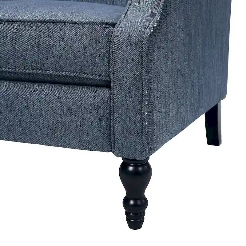 Fauteuil inclinable en tissu à dossier haut, touffeté, très grand format