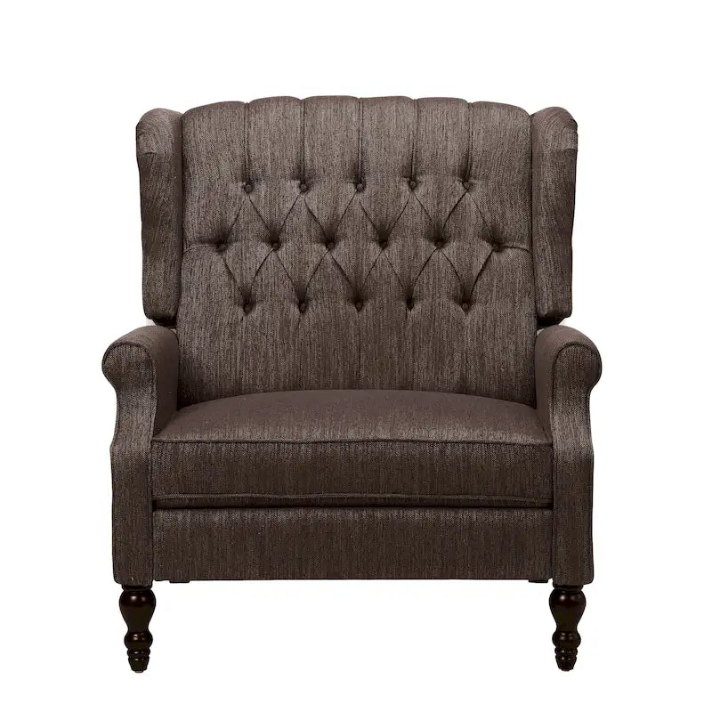 Fauteuil inclinable en tissu à dossier haut, touffeté, très grand format