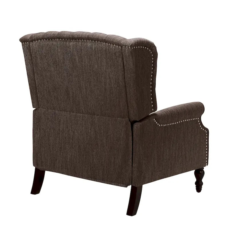 Fauteuil inclinable en tissu à dossier haut, touffeté, très grand format