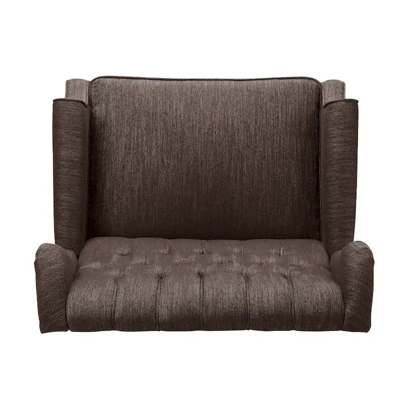 Fauteuil inclinable en tissu à dossier haut, touffeté, très grand format