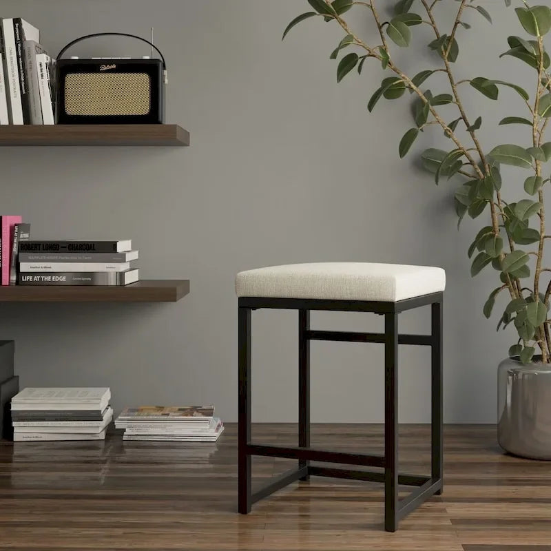 Tabouret de comptoir en métal sans dossier 24 pouces