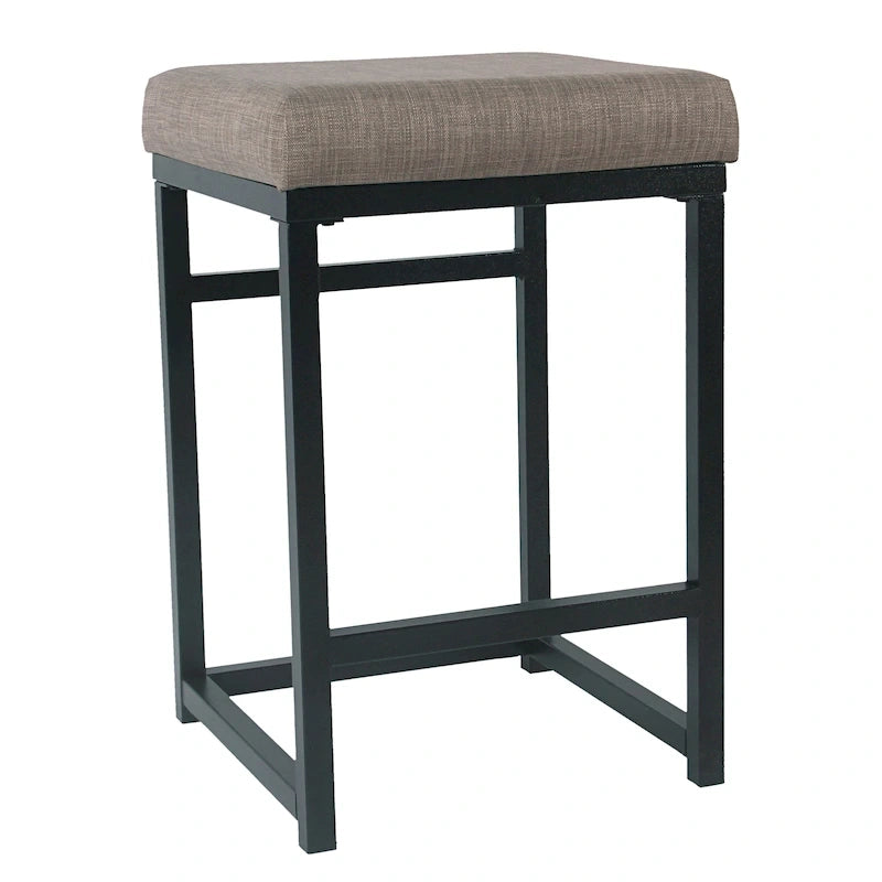 Tabouret de comptoir en métal sans dossier 24 pouces