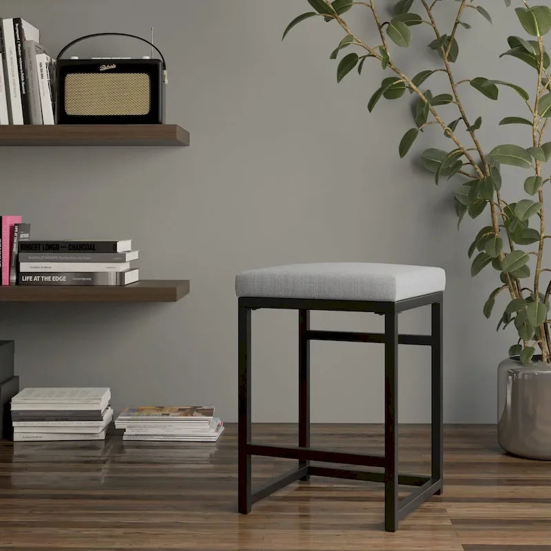 Tabouret de comptoir en métal sans dossier 24 pouces