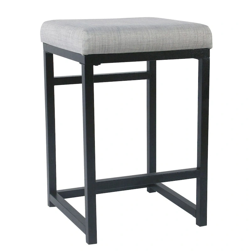 Tabouret de comptoir en métal sans dossier 24 pouces
