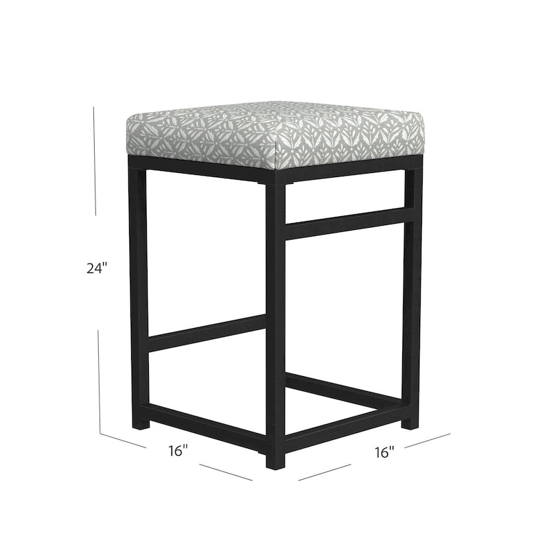 Tabouret de comptoir en métal sans dossier 24 pouces